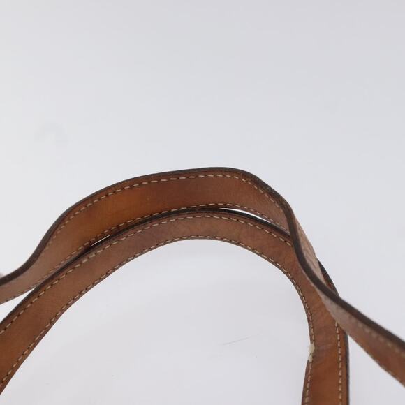 CELINE Macadam Canvas Hand Bag Pvc Leather Brown - Picture 8 of 13